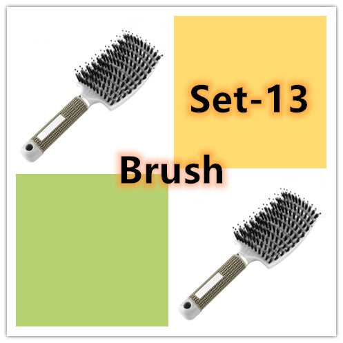 Hairbrush Anti Kit Brushy Women Detangler Hair Brush Bristle Nylon Scalp Massage Teaser Hair Brush Comb Hairbrush Anti Kit Brushy Women Detangler Hair Brush Bristle Nylon Scalp Massage Teaser Hair Brush Comb